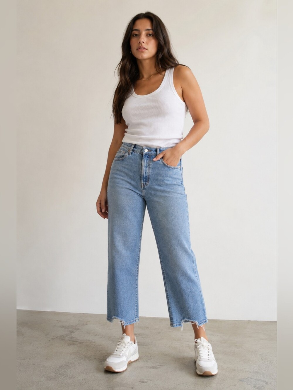 LEVIS Ribcage Straigt Ankle Jeans Light Wash 90's Sz28